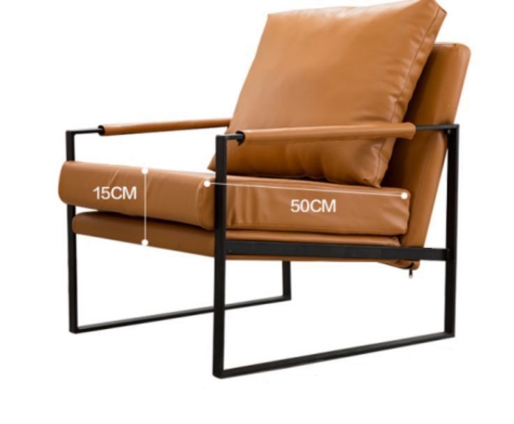 Fotoliu industrial din metal pentru interioare premium